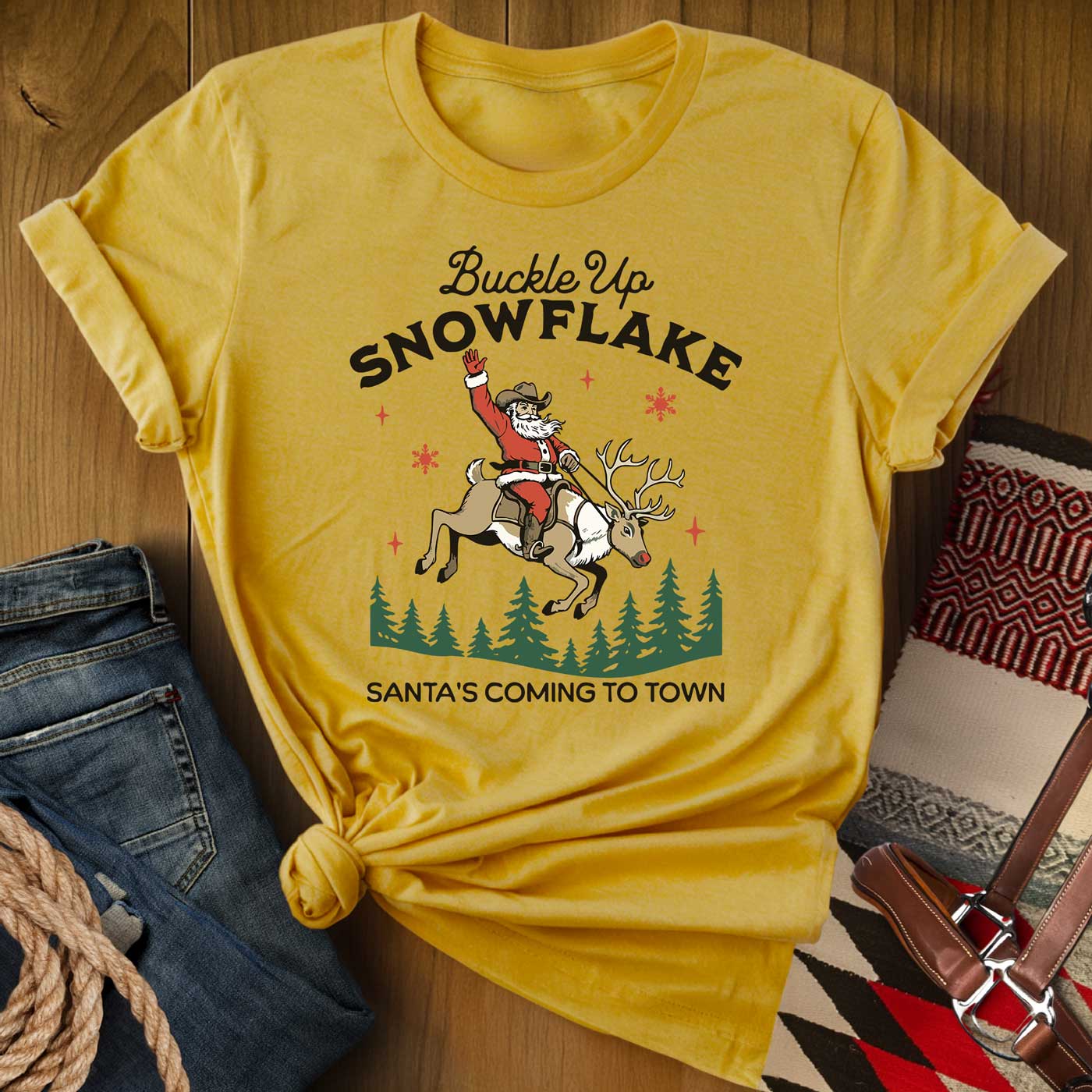 Buckle Up Snowflake T-Shirt
