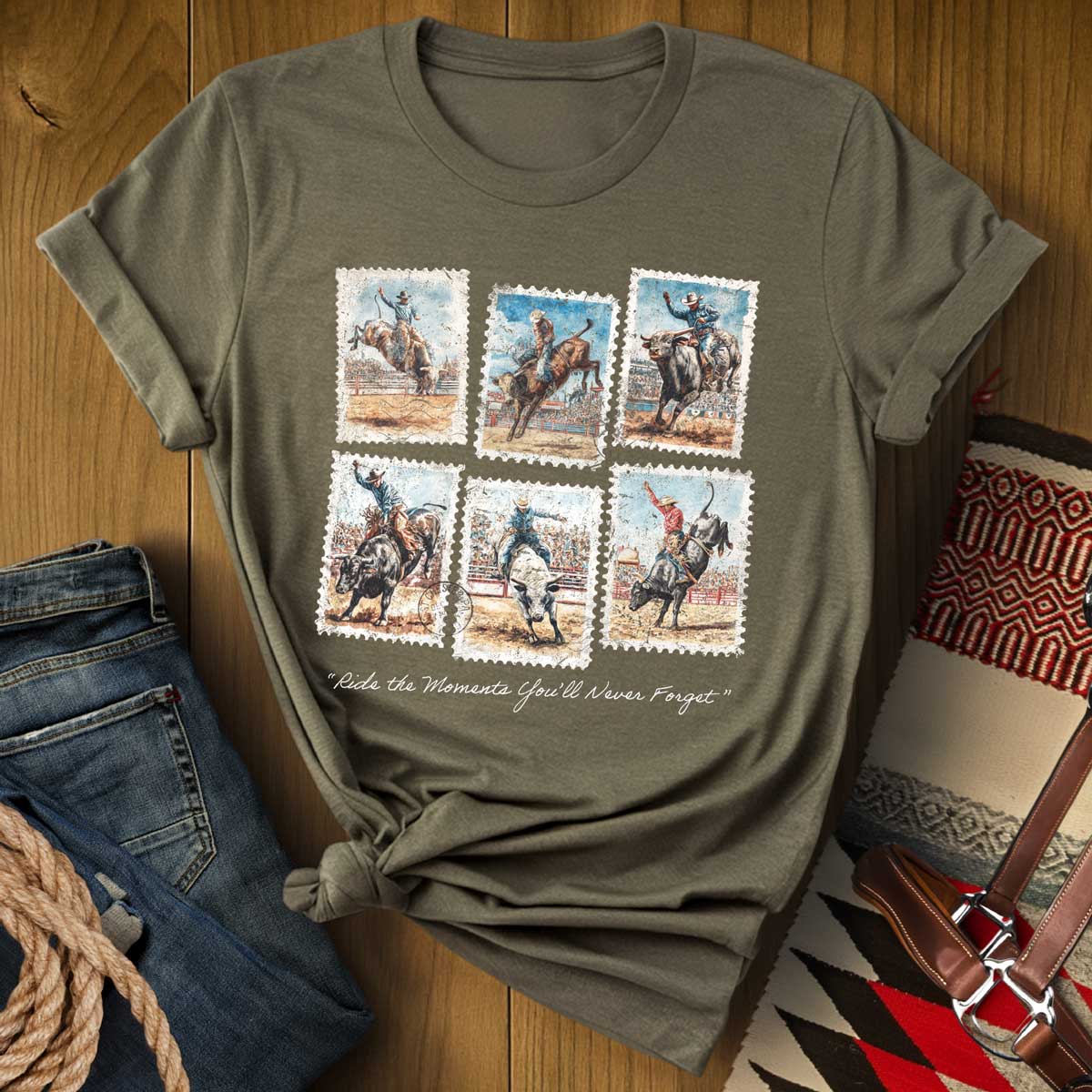 Vintage Bucking Bull Rodeo T-Shirt