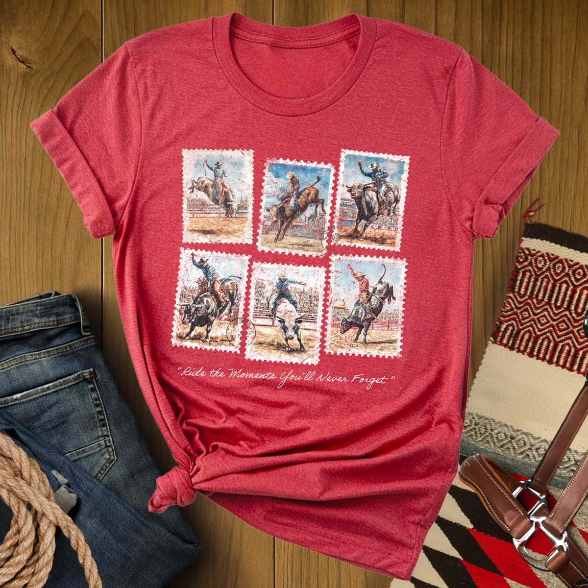 Vintage Bucking Bull Rodeo T-Shirt