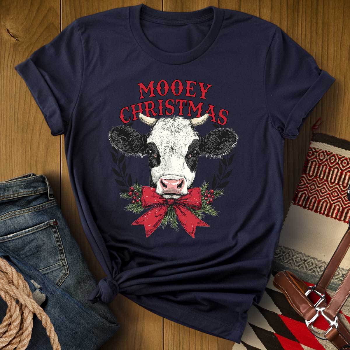 Mooey Christmas Cow T-Shirt