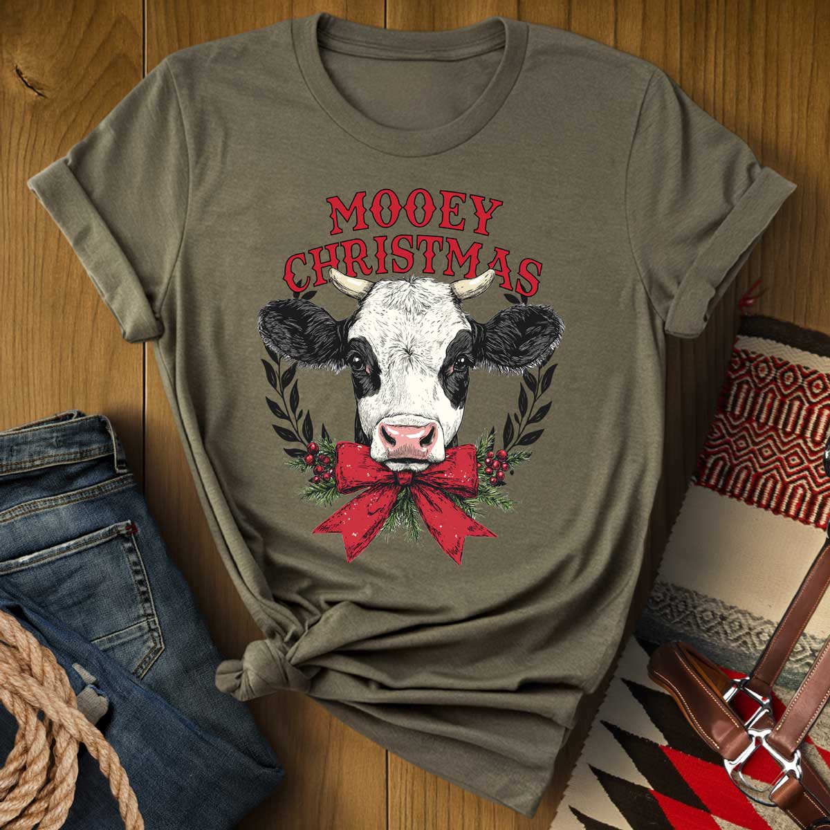 Mooey Christmas Cow T-Shirt