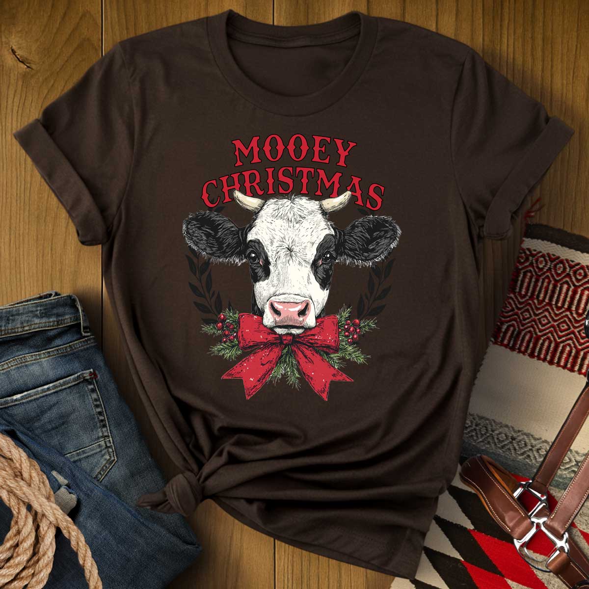 Mooey Christmas Cow T-Shirt