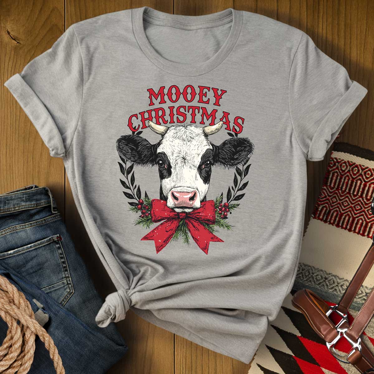 Mooey Christmas Cow T-Shirt