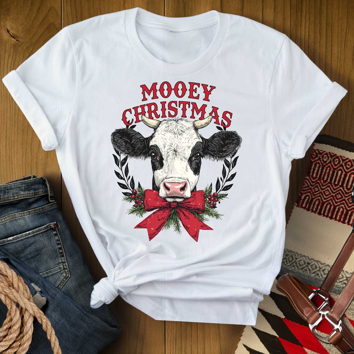 Mooey Christmas Cow T-Shirt