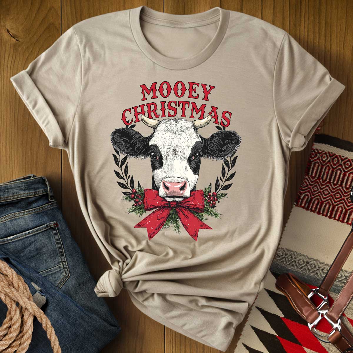 Mooey Christmas Cow T-Shirt
