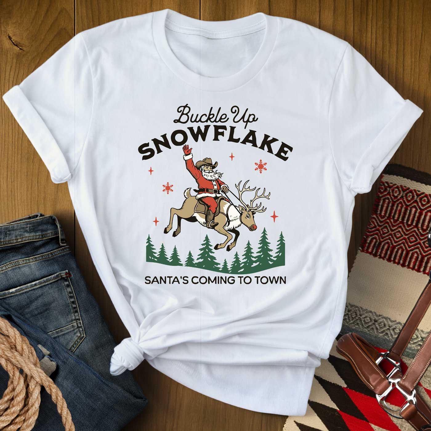 Buckle Up Snowflake T-Shirt