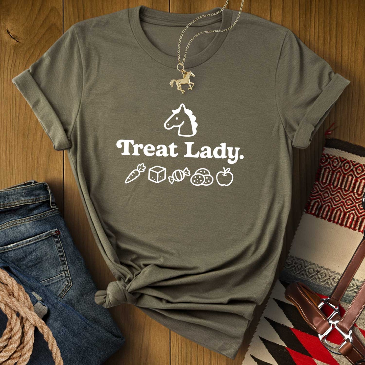 Treat Lady Horse T-Shirt